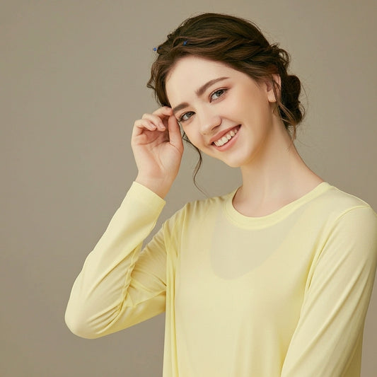 AERIA Haut T-Shirt Sportif Manche Longue