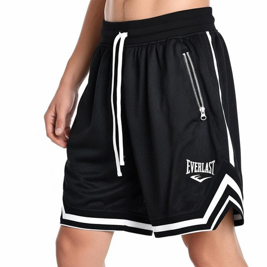 Men's sports shorts, ideal for fitness and basketball. Loose and breathable fit, hip-hop style.
