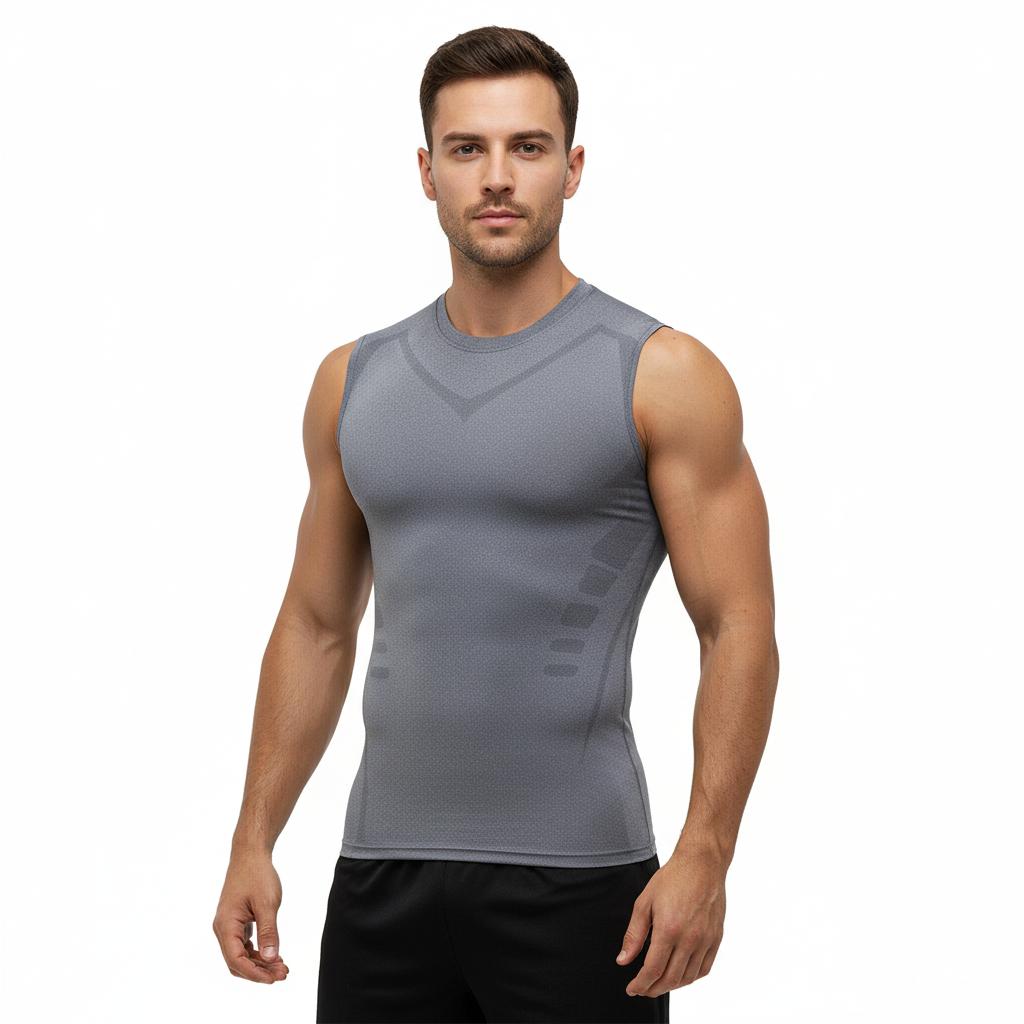 Mans Compression Tank Top Men Gym Shirt Sleeveless Quick Dry Sportswear Male Fitness Bodybuilding Vest Workout Muscle Top