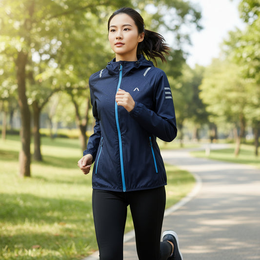 igh-performance hooded jacket: Waterproof: High-density polyester fabric treated for optimal protection against rain