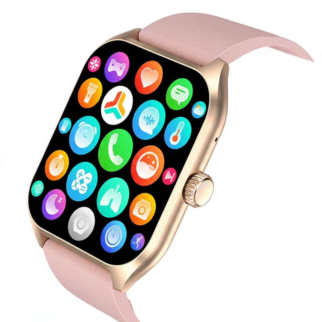 AI Voice Assistant Smart Watch for Men Women, 1.96'' HD Screen Activity Trackers with 100+Sports/ Sleep/ Heart Rate Monitor