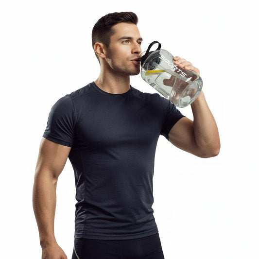 1700ML/2500ML/3800ML Fitness Cup Bpa Free Drinking Bottle Large Capacity Portable PC Sports Water Bottle With Straw