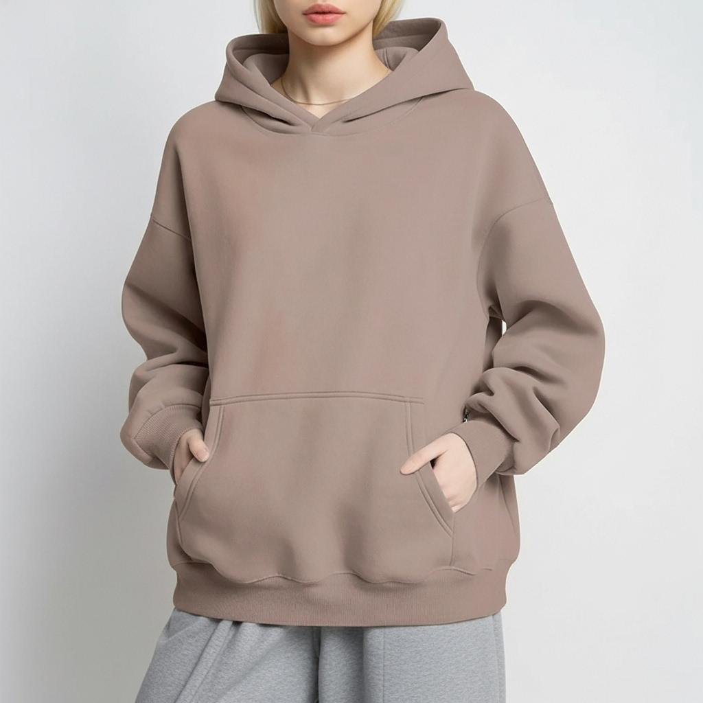 Women Hoodies Pullover Hooded Sweat Shirts Solid Color Jogger Long Sleeve Black Jogging Men Sweatshirt Sport Top Winter Clothing
