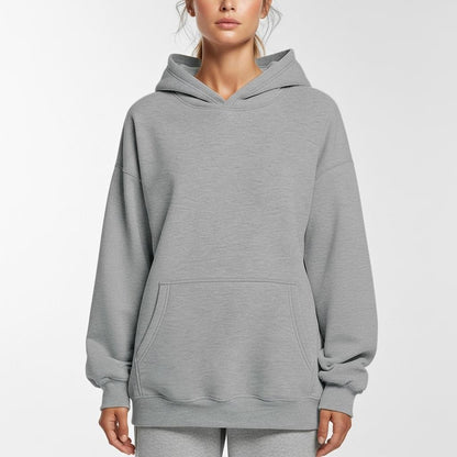 Women Hoodies Pullover Hooded Sweat Shirts Solid Color Jogger Long Sleeve Black Jogging Men Sweatshirt Sport Top Winter Clothing