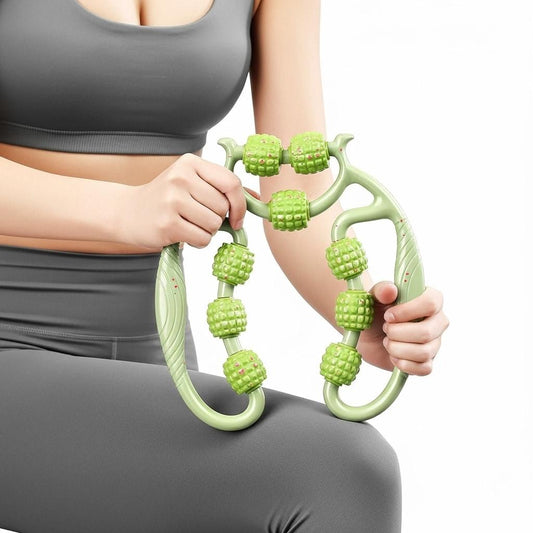 Massage Relax Circular Leg Clamp 12 Rounds Trigger Point Roller Massager Slimming Muscle Stretching Relaxation Massage Equipment