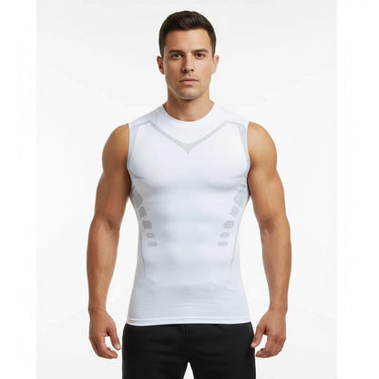 Mans Compression Tank Top Men Gym Shirt Sleeveless Quick Dry Sportswear Male Fitness Bodybuilding Vest Workout Muscle Top