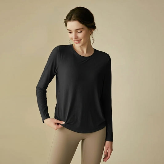 AERIA Haut T-Shirt Sportif Manche Longue