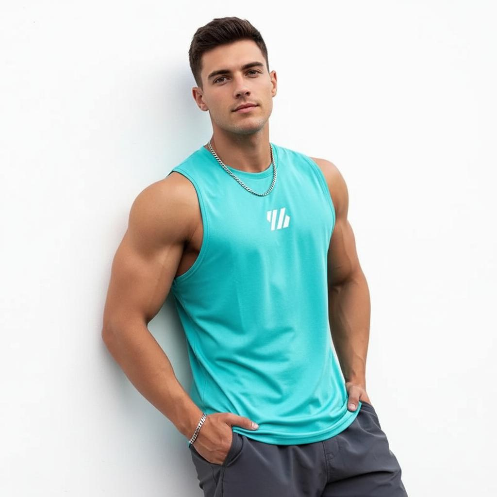 Men's tank top, made of high-quality mesh, ideal for basketball, running and fitness