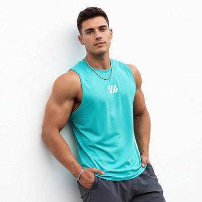 Men's tank top, made of high-quality mesh, ideal for basketball, running and fitness