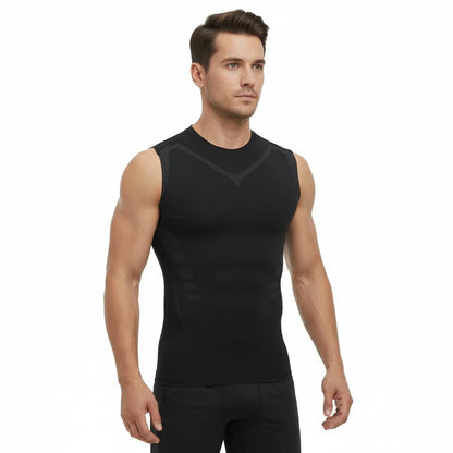 Mans Compression Tank Top Men Gym Shirt Sleeveless Quick Dry Sportswear Male Fitness Bodybuilding Vest Workout Muscle Top