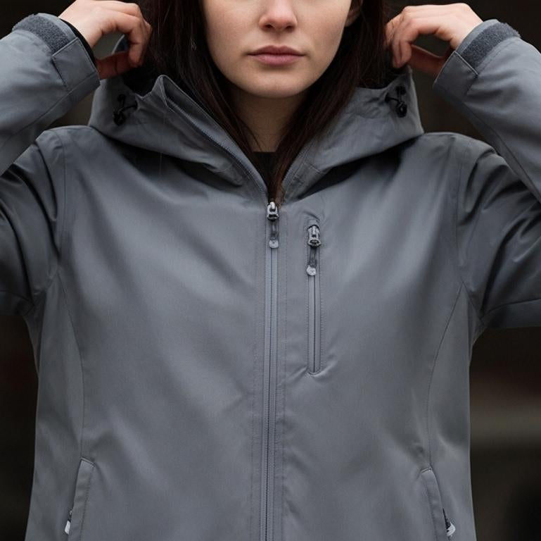 Women's Waterproof Jacket with Storage Bag - Lightweight Summer Jacket