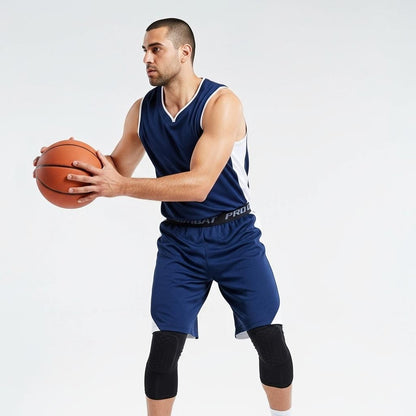 Pantalons de sport 3/4 pour hommes, leggings de course rembourrés, joggings pour hommes, pantalons  Collant de sudation élastiques, pantalons de football et de basket-ball.