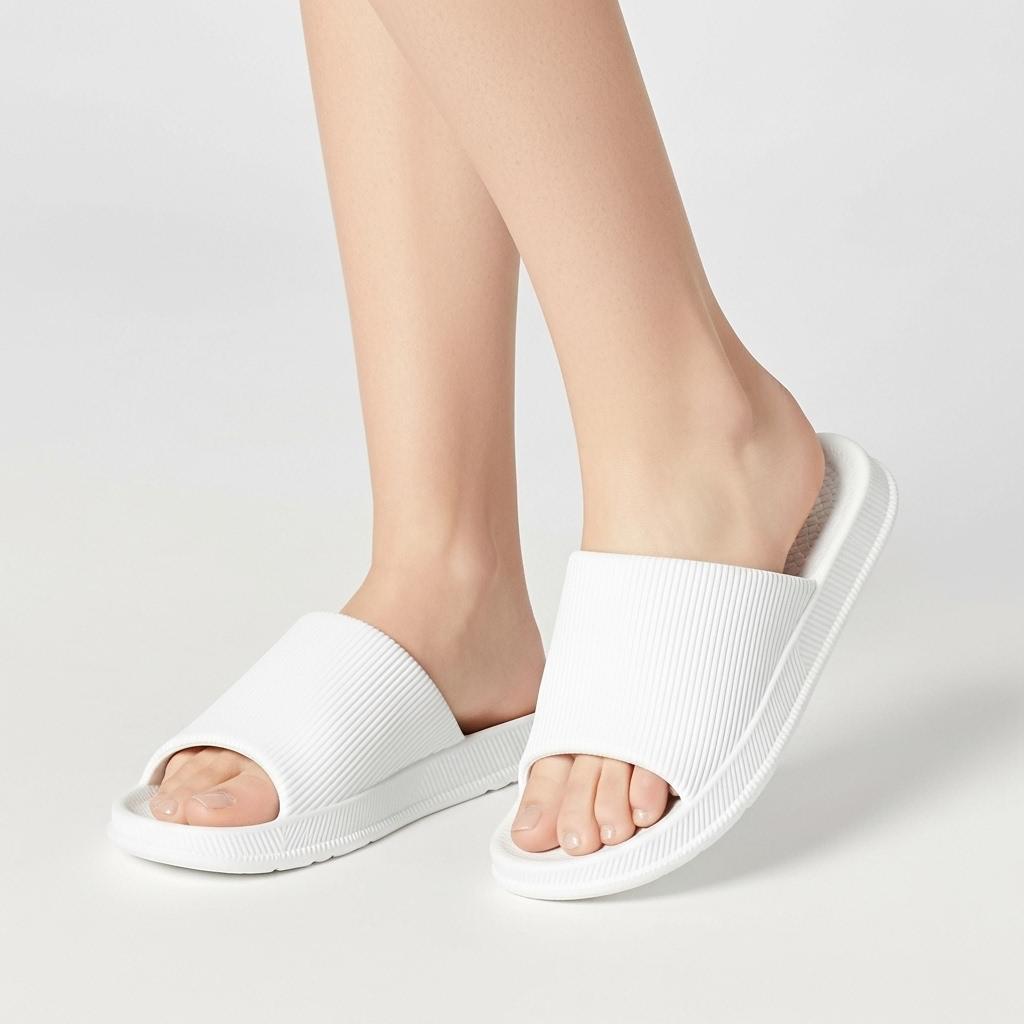 UTUNE Non-slip Massage Slippers Women EVA Indoor Slippers Light Couple House Bathroom Shoes for Man Waterproof Sandals Slides