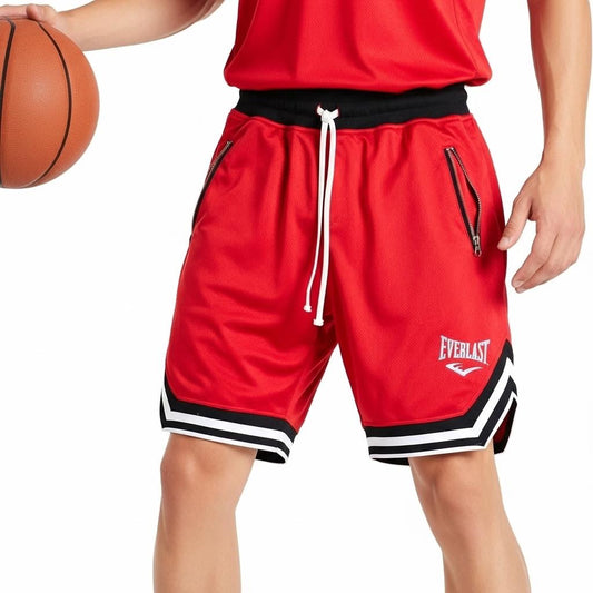 Men's sports shorts, ideal for fitness and basketball. Loose and breathable fit, hip-hop style.