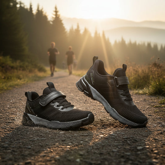 Baasploa Bascket enfants  Sport Shoes Lightweight Running Shoes For Boys Kids Summer Breathable Casual Sneakers Hookloop Antiskid Outdo