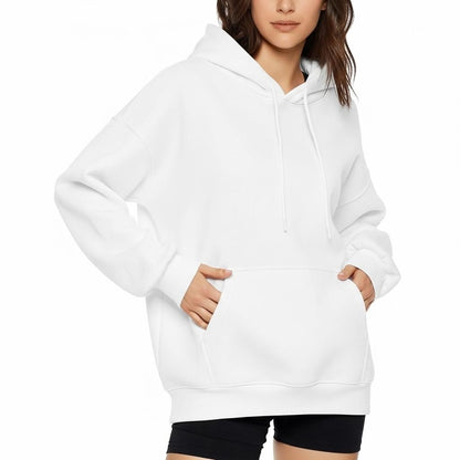 Women Hoodies Pullover Hooded Sweat Shirts Solid Color Jogger Long Sleeve Black Jogging Men Sweatshirt Sport Top Winter Clothing