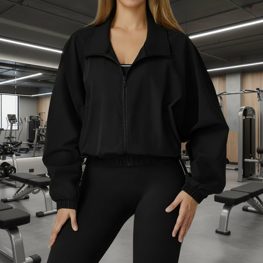 Vestes de sport pour femmes sportifs Tenue de sport pour gym  Course Fitness Manteau de yoga à manches longues