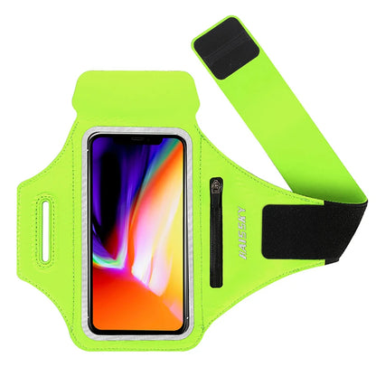 Running Sports Armbands Zipper Bag For AirPods Pro iPhone 16 15 14 13 12 11 Pro Max Samsung S24 Ultra Phone Case Holder ArmBand