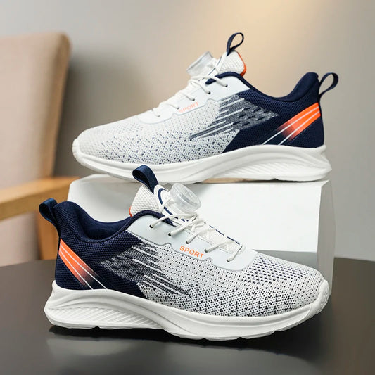 Children Running Shoes Autumn Breathable Mesh Shock-Absorbing Sports Shoes Fashion Comfort Outdoor Soft Soled Casual Sneakers