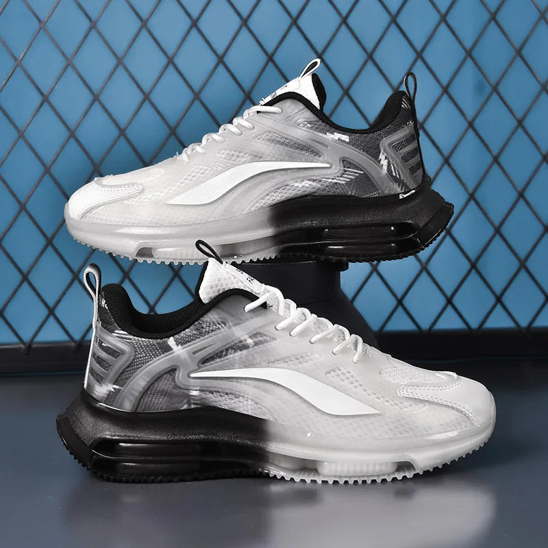 Size 36-45 Men Women Sneakers Air Cushion TPR Sole Air Mash Vamp Light Weight Running Basketball Sports Shoes Couples Trainers