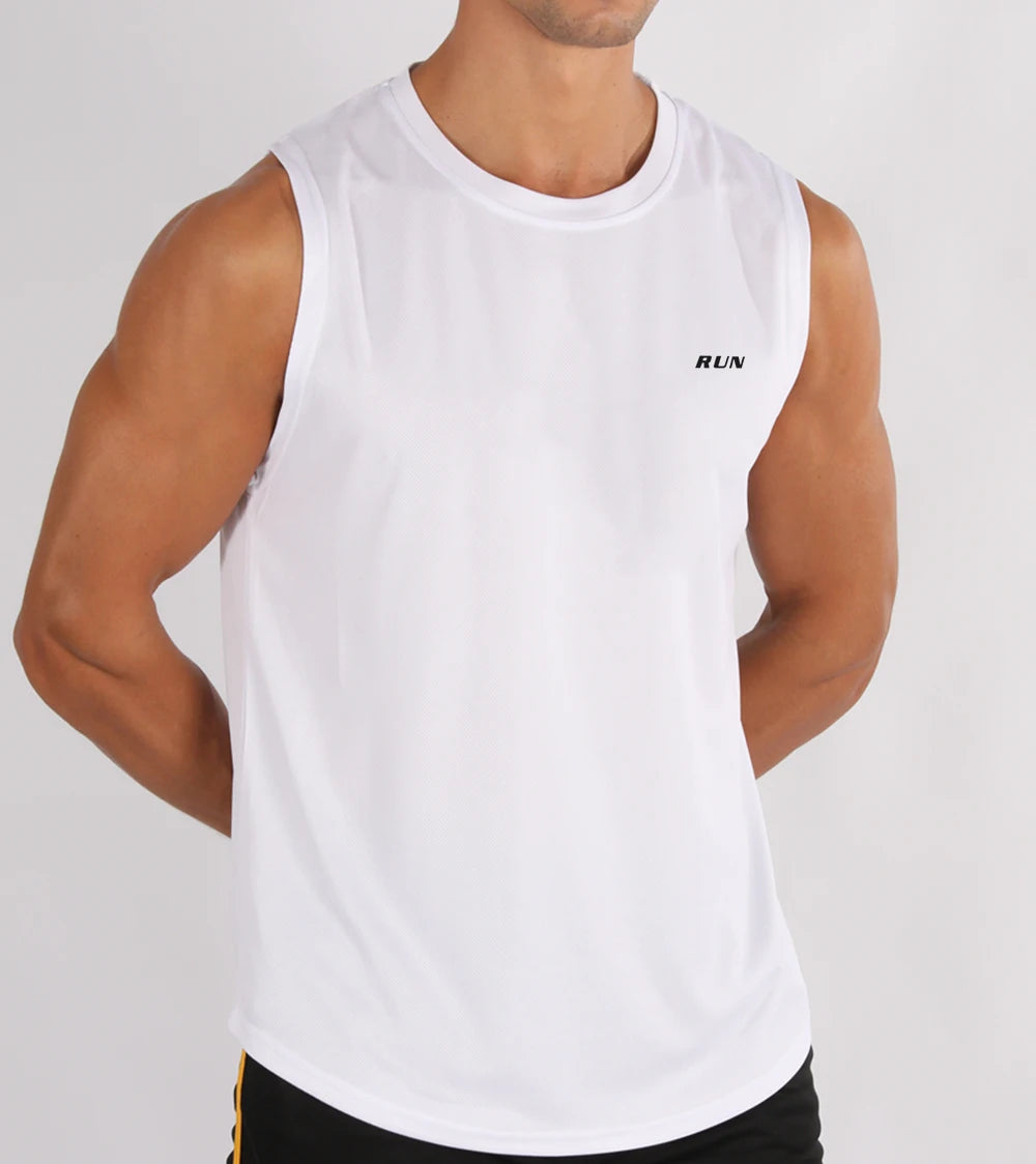 Sports tank tops, quick fitness, loose sleeveless tops, trendy basketball jerseys for men