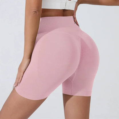 Peach Hip Lifting Sports Shorts Women High Waist Belly Slimming Running Training Quick-drying Trousers Tight Three-point Shorts