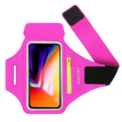 Running Sports Armbands Zipper Bag For AirPods Pro iPhone 16 15 14 13 12 11 Pro Max Samsung S24 Ultra Phone Case Holder ArmBand