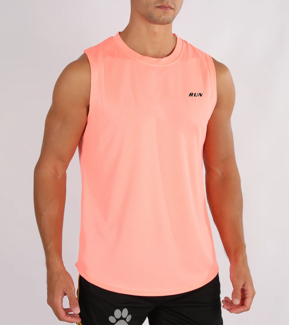 Sports tank tops, quick fitness, loose sleeveless tops, trendy basketball jerseys for men