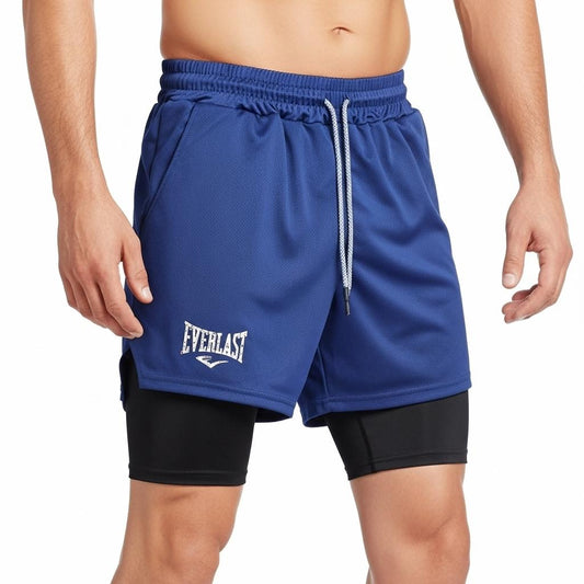 SHORT Men Running Shorts 2 In 1 Double-deck Sport Shorts  Gym Fitness Short Pants Training Jogging Bottom Men's Clothing RL0615