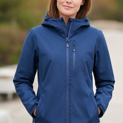 Women's Waterproof Jacket with Storage Bag - Lightweight Summer Jacket
