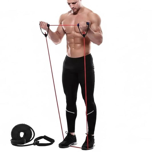 Kit Barre De Pilates Portable Avec Bandes Élastiques