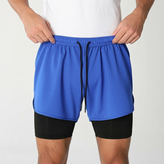 Men's quick-drying sports shorts for running, fitness, or strength training