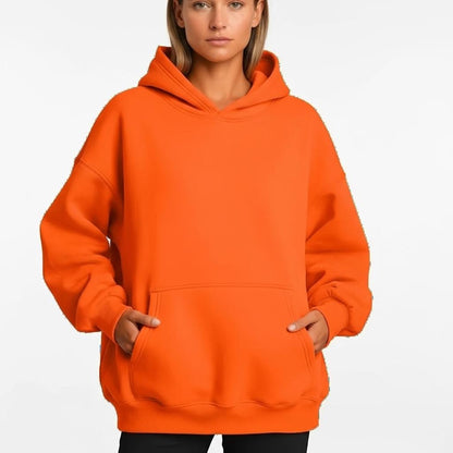 Women Hoodies Pullover Hooded Sweat Shirts Solid Color Jogger Long Sleeve Black Jogging Men Sweatshirt Sport Top Winter Clothing